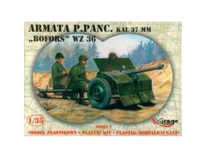 Model Plastikowy Armata Przeciw Pancerna 37mm Bofors WZ.36