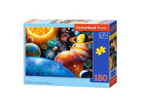 Puzzle Planety I Ich Księżyce Castorland 180el