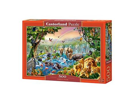 Puzzle Zwierzęta Rzeka W Dżungli Castorland 500el