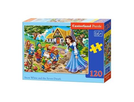 Puzzle Królewna Śnieżka I 7 Krasnoludków Castorland 120el