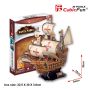 Puzzle 3D Żaglowiec Santa Maria od Cubic Fun - 2