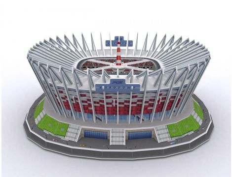 Puzzle 3D Stadion PGE Narodowy od Cubic Fun 105el - 4