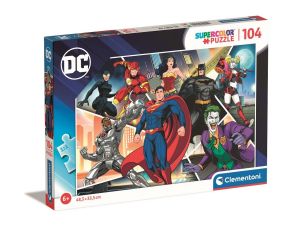 Puzzle 104 el Super Kolor DC Comics Clementoni