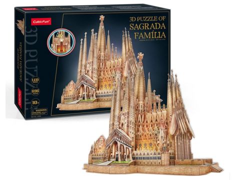 Puzzle 3D LED Sagrada Familia od Cubic Fun