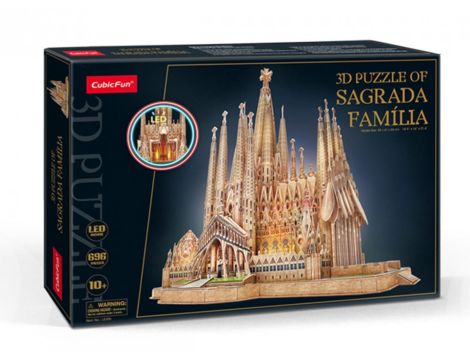 Puzzle 3D LED Sagrada Familia od Cubic Fun - 2