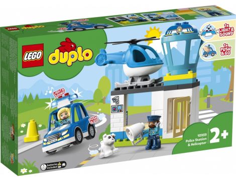 Klocki Posterunek Policji I Helikopter LEGO Duplo