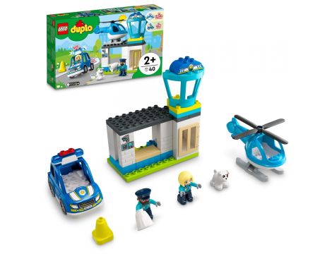 Klocki Posterunek Policji I Helikopter LEGO Duplo - 5