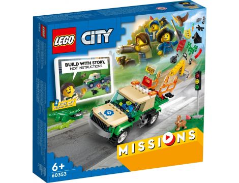 Klocki LEGO City Misje Ratowania Dzikich Zwierząt 60353