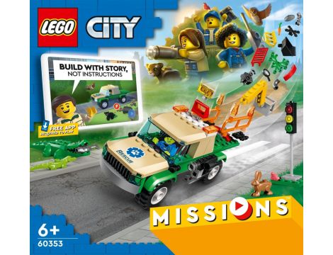 Klocki LEGO City Misje Ratowania Dzikich Zwierząt 60353 - 2