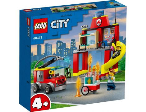 Klocki LEGO City Remiza Strażacka I Wóz Strażacki 60375