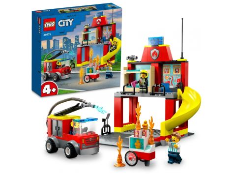 Klocki LEGO City Remiza Strażacka I Wóz Strażacki 60375 - 5