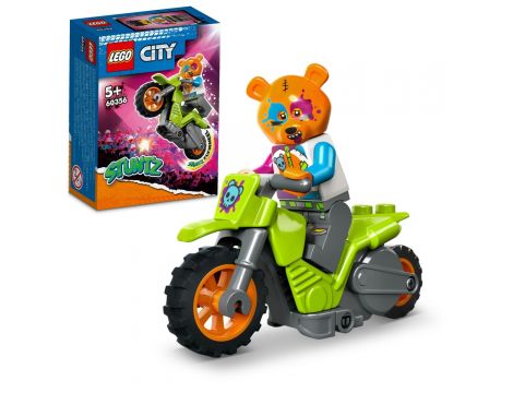 Klocki LEGO City Motocykl Kaskaderski Z Niedźwiedziem 60356 - 4