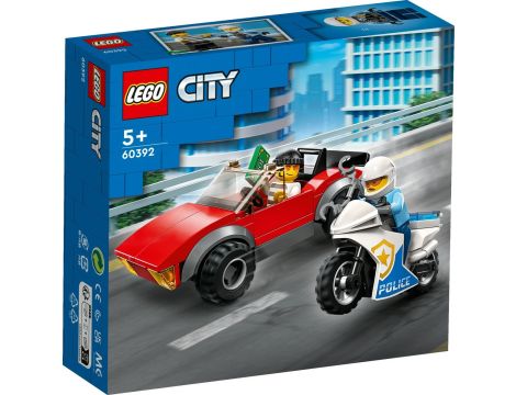 Klocki LEGO City Motocykl Policyjny - Pościg Za Samochodem 60392