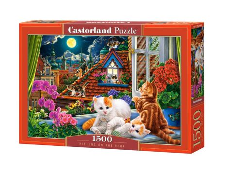 Puzzle Kotki Na Dachu Castorland 1500el