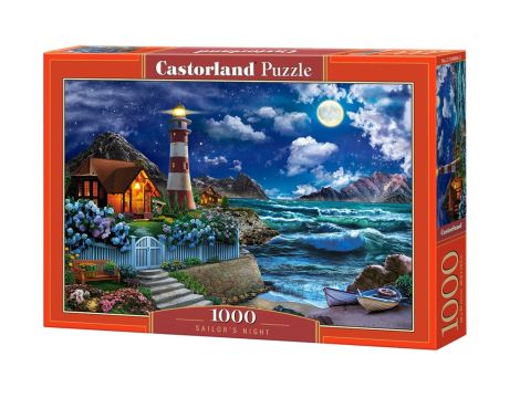 Puzzle Noc Żeglarza Latarnia Morska Castorland 1000el