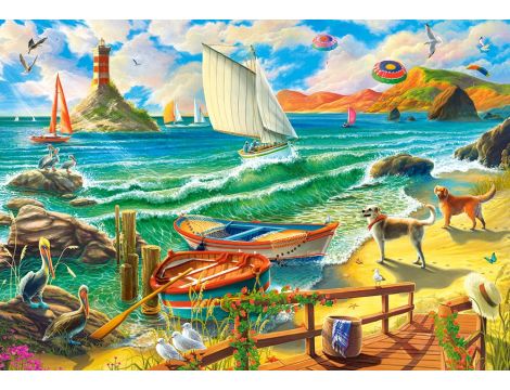 Puzzle Weekend Nad Morzem Castorland 1000el - 2