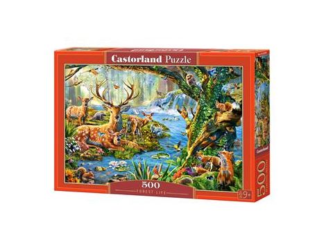 Puzzle Zwierzęta Leśne Życie Castorland 500el