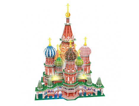 Puzzle 3D LED Katedra Św. Bazylego od Cubic Fun - 2