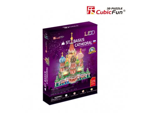 Puzzle 3D LED Katedra Św. Bazylego od Cubic Fun - 3