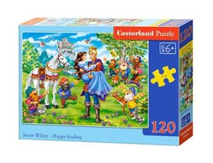 Puzzle Królewna Śnieżka Szczęśliwe Zakończenie Castorland 120el