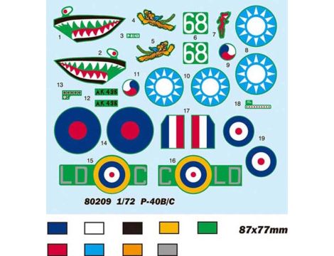 Model samolotu P-40B/C Hawk - 81 Hobby Boss - 5