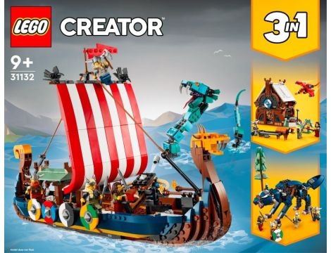 Klocki LEGO Creator Statek Wikingów I Wąż Z Midgardu 31132 - 2