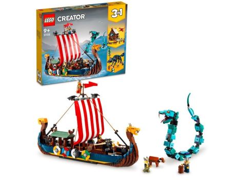 Klocki LEGO Creator Statek Wikingów I Wąż Z Midgardu 31132 - 6