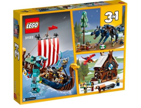 Klocki LEGO Creator Statek Wikingów I Wąż Z Midgardu 31132 - 7