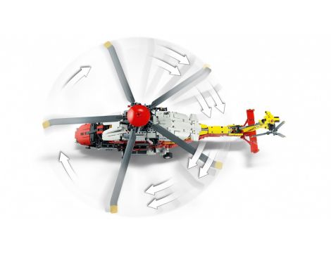 Klocki LEGO Technic Helikopter Ratunkowy Airbus H175 42145 - 3