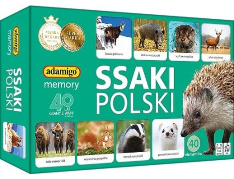 Gra Ssaki Polski Memory Mini Adamigo