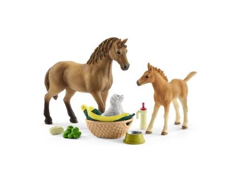 Zestaw Pielęgnacyjny Quarter Horse I Źrebię Schleich