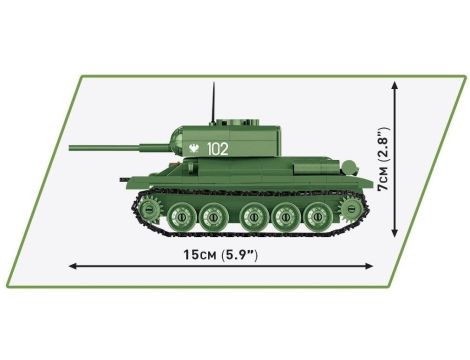 Klocki Czołg HC WWII T-34-85 Cobi - 3