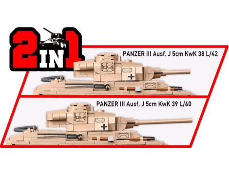 Klocki Czołg HC WWII Panzer III Ausf J Cobi - 3