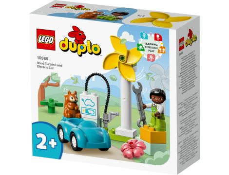 Puzzle LEGO DUPLO Turbina Wiatrowa I Samochód Elektryczny 10985 - 2