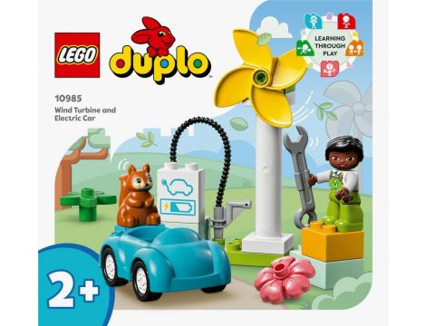 Puzzle LEGO DUPLO Turbina Wiatrowa I Samochód Elektryczny 10985 - 3