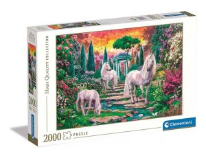 Puzzle High Quality - Klasyczne Ogrodowe Jednorożce Clementoni 2000el