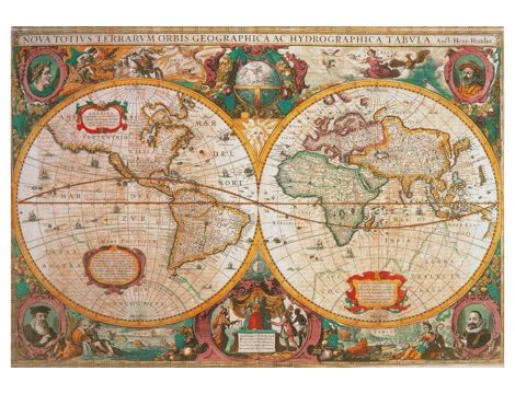 Puzzle Compact Mappa Antica Clementoni 1000el - 2