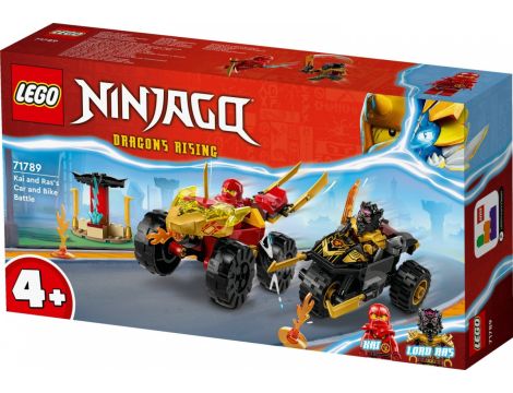 Klocki LEGO Ninjago Bitwa samochodowo-motocyklowa między Kaiem a Rasem 71789 - 2