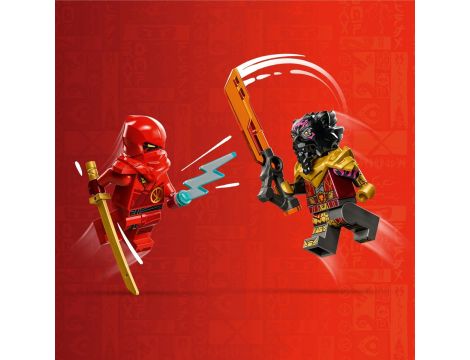 Klocki LEGO Ninjago Bitwa samochodowo-motocyklowa między Kaiem a Rasem 71789 - 6