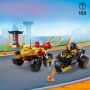 Klocki LEGO Ninjago Bitwa samochodowo-motocyklowa między Kaiem a Rasem 71789 - 5