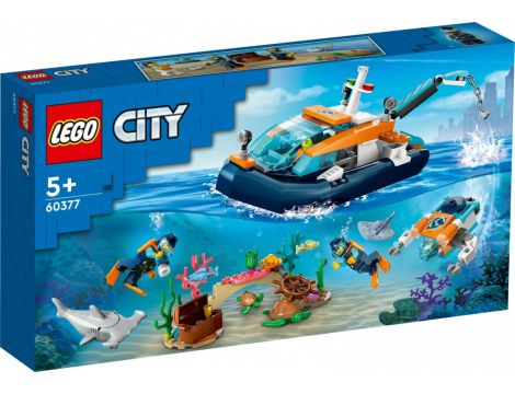 Klocki LEGO City Łódź Do Nurkowania Badacza 60377