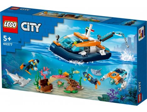 Klocki LEGO City Łódź Do Nurkowania Badacza 60377 - 2