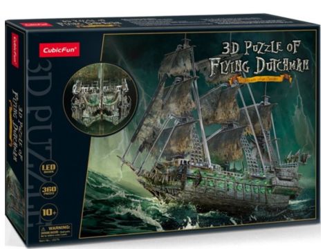 Puzzle 3D LED Statek Latający Holender od Cubic Fun