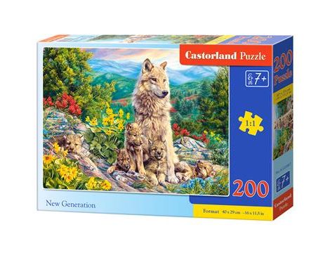 Puzzle Wilki Nowe Pokolenie Castorland 200el