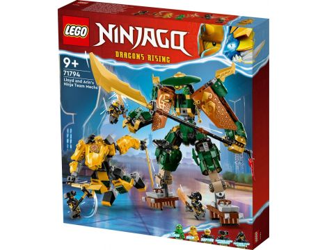 Klocki LEGO Ninjago Drużyna Mechów Ninja Lloyda i Arina 71794 - 4