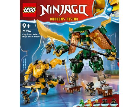 Klocki LEGO Ninjago Drużyna Mechów Ninja Lloyda i Arina 71794 - 5