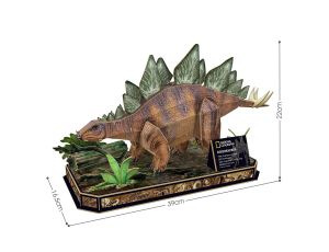 Puzzle 3D National Geographic Dinozaur Stegozaur od Cubic Fun - image 2