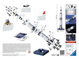 Puzzle 3D Rakieta Apollo Saturn V od Ravensburger Polska - image 2