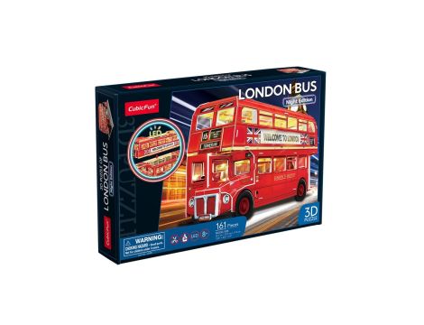 Puzzle 3D Londyński Autobus Cubic Fun - 2