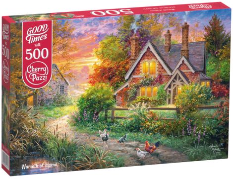 Puzzle Drewniany Domek W Słońcu CherryPazzi 500el